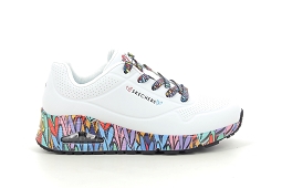 SKECHERS UNO RAVAGED LOVE<br>Blanc