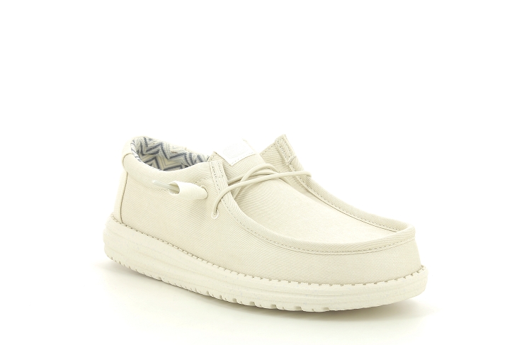 Dude mocassins wally strech canvas beige