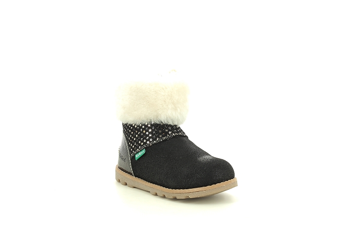 Kickers junior bottillons nonofur noir