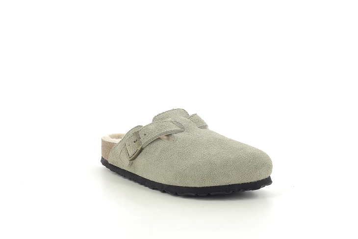 Birkenstock sandales boston vl shearling taupe