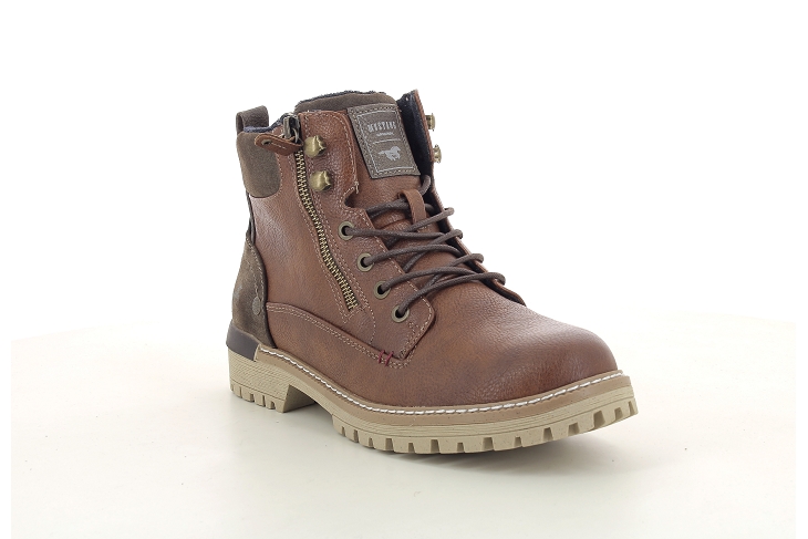 Mustang bottines h 4142504 cognac