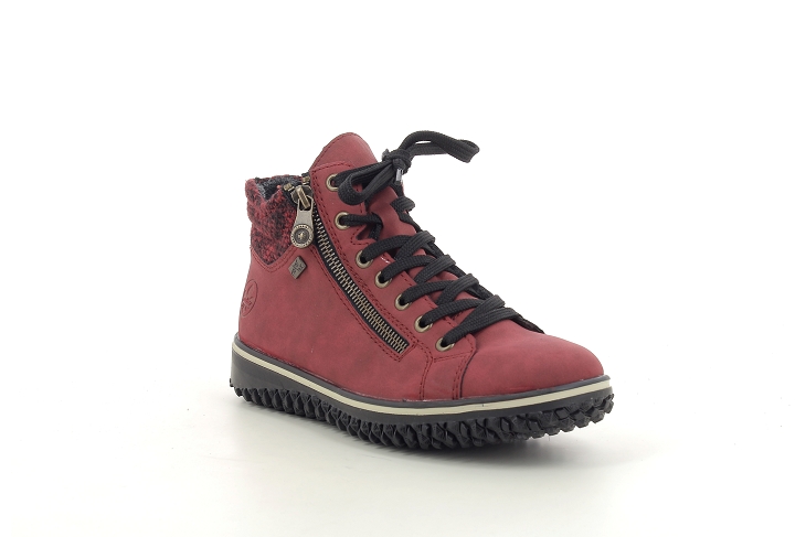 Rieker bottines z4263 rouge